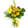 Желтый букет из роз и хризантем. Каймановы острова
